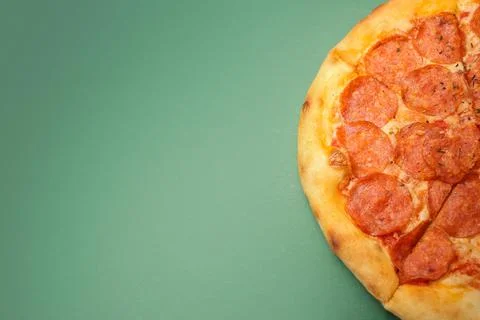Pepperoni pizza Stock Photos