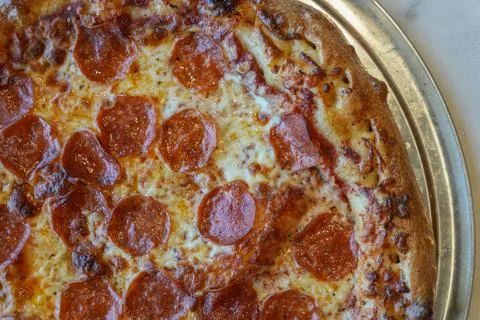 Pepperoni pizza Stock Photos