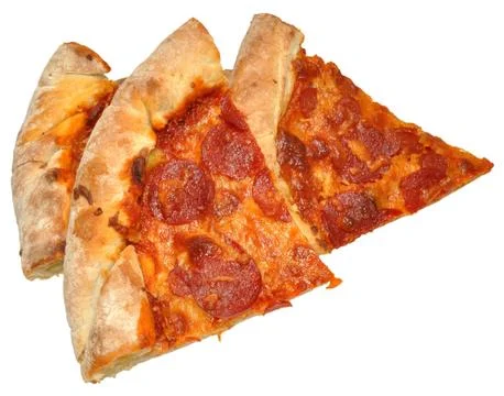 Pepperoni Pizza Portion Stock Photos