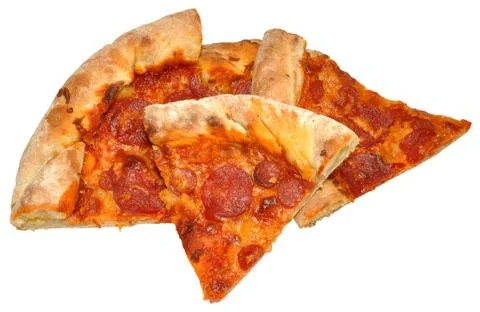 Pepperoni Pizza Portion Stock Photos