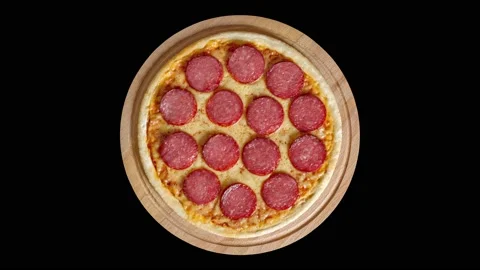 Pepperoni pizza with sausage 動画素材 209564035