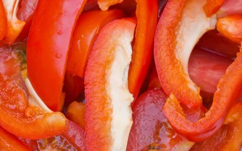 Peppers and tomatoes Stock Photos