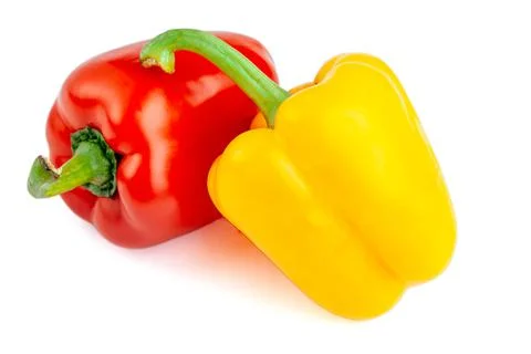 Peppers isolated on white background. High quality photo Stock Photos
