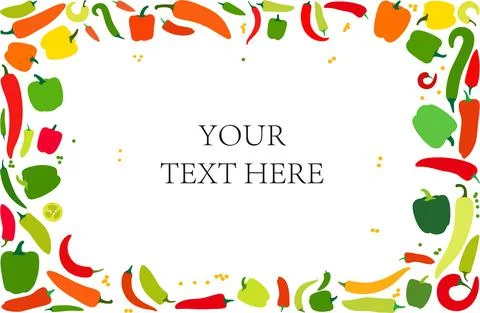 Peppers pattern, backgrounds vector illustration Stock-Illustration