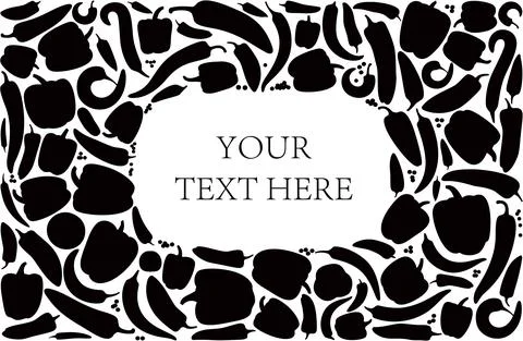 Peppers pattern, backgrounds vector illustration Stock Illustration