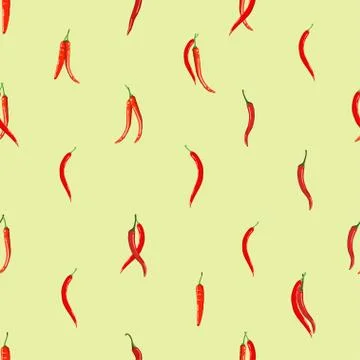 Peppers pattern Illustrazione stock