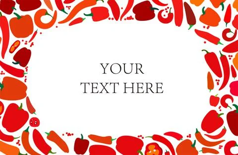 Peppers pattern, vector illustration Stock Illustration