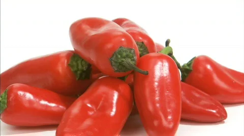 Peppers spinning all3 Stock Footage 630586