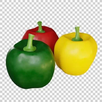 Peppers of various colors Stock Illustration
