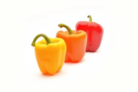 Peppers  on white background Fotos de archivo