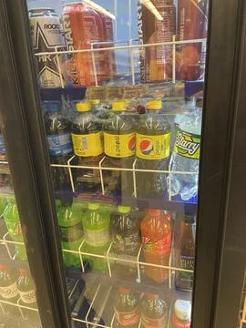 Pepsi cola Easter Peeps candy flavored limited edition in a cold case Foto stock