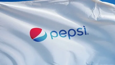 PepsiCo flag in slow motion, editorial animation Stock Footage 73153841