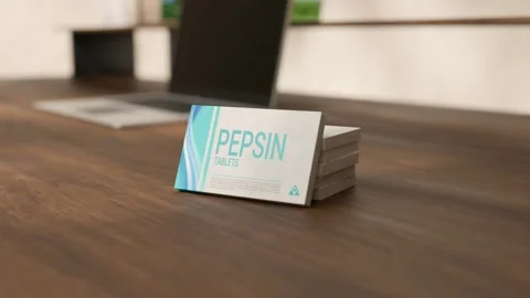 PEPSIN TABLETS IN A MEDICINE BOX Видео 302962601