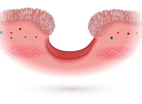 Peptic ulcer of the stomach Stock Illustration