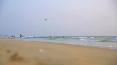 Peracelling in goa beach Stock Footage 216569433