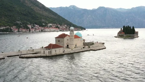 Perast Aerial Stock Footage 132328872