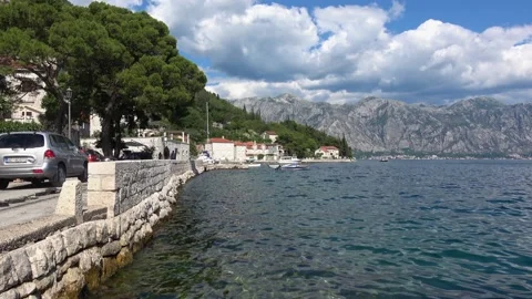Perast city in Montenegro 库存影片 92740468