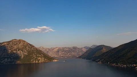 Perast Montenegro time lapse Stock Footage 94140271