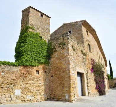 Peratallada medieval town, Gerona Stock Photos