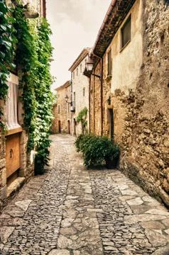 Peratallada Foto stock