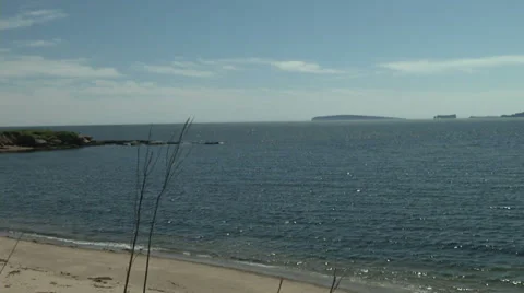 Perce Rock far Stock Footage 32271309