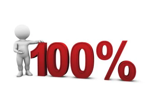 Percent 100 Stock Illustration