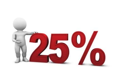 Percent 25 Stock Illustration