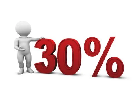 Percent 30 Stock Illustration