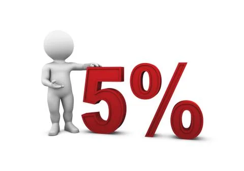 Percent 5 Stock-Illustration
