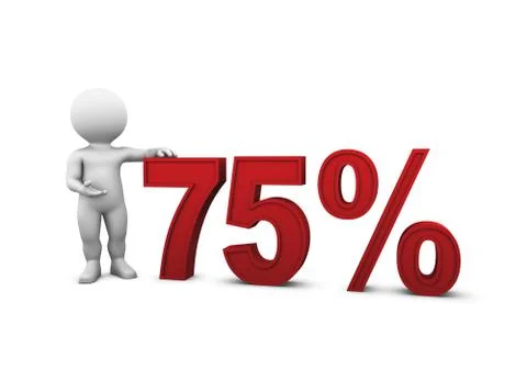 Percent 75 Illustration