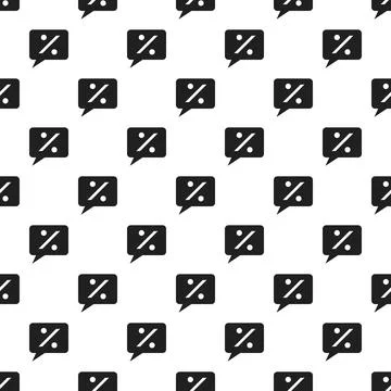 Percent bubble chat pattern seamless vector イラスト素材