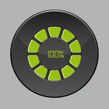 Percent button Stock Illustration