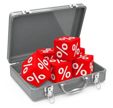 Percent cubes Stock Illustration