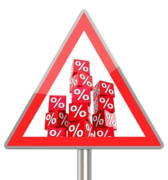 Percent cubes Illustrazione stock