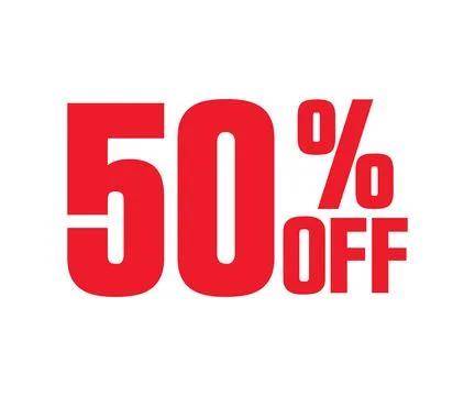 Percent OFF E-commerce Discount Offer Design Vector Illustration Stock Illustration