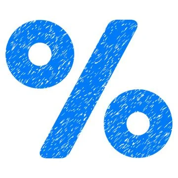 Percent Grainy Texture Icon Illustrazione stock