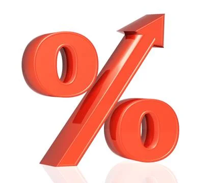 Percent growth Stock Illustration