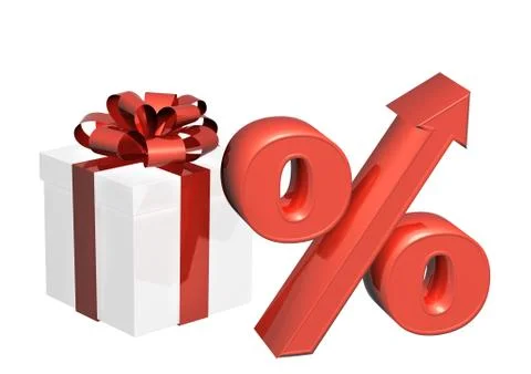 Percent growth Stock Illustration