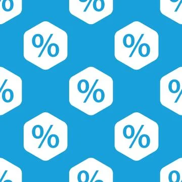 Percent hexagon pattern Stock Illustration