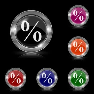 Percent  icon Stock Illustration