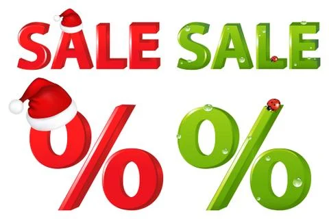 Percent Stock Illustration