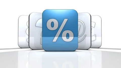 Percent Stock Illustration