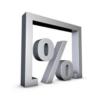 Percent Stock Illustration
