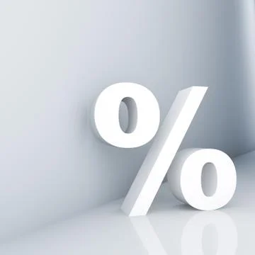 Percent Stock Illustration