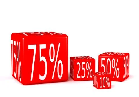 Percent Stock Illustration