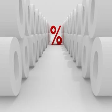 Percent. Stock Illustration