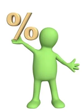 Percent Stock Illustration