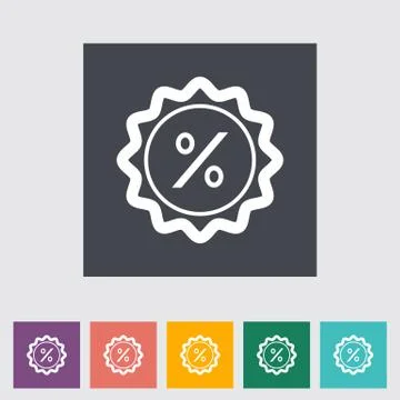 Percent label Stock Illustration