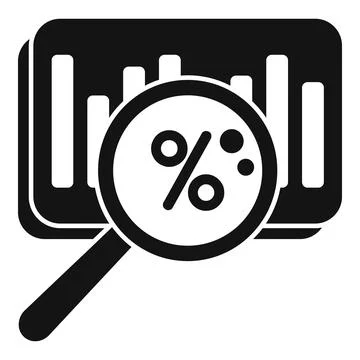 Percent market segmentation icon simple vector. Segment target Stock Illustration