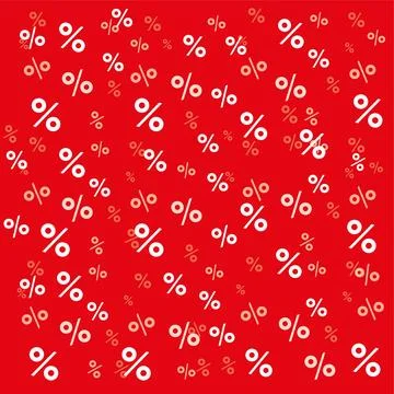 Percent seamless business pattern. Promotion finance background for sale offer. Stock Illustration